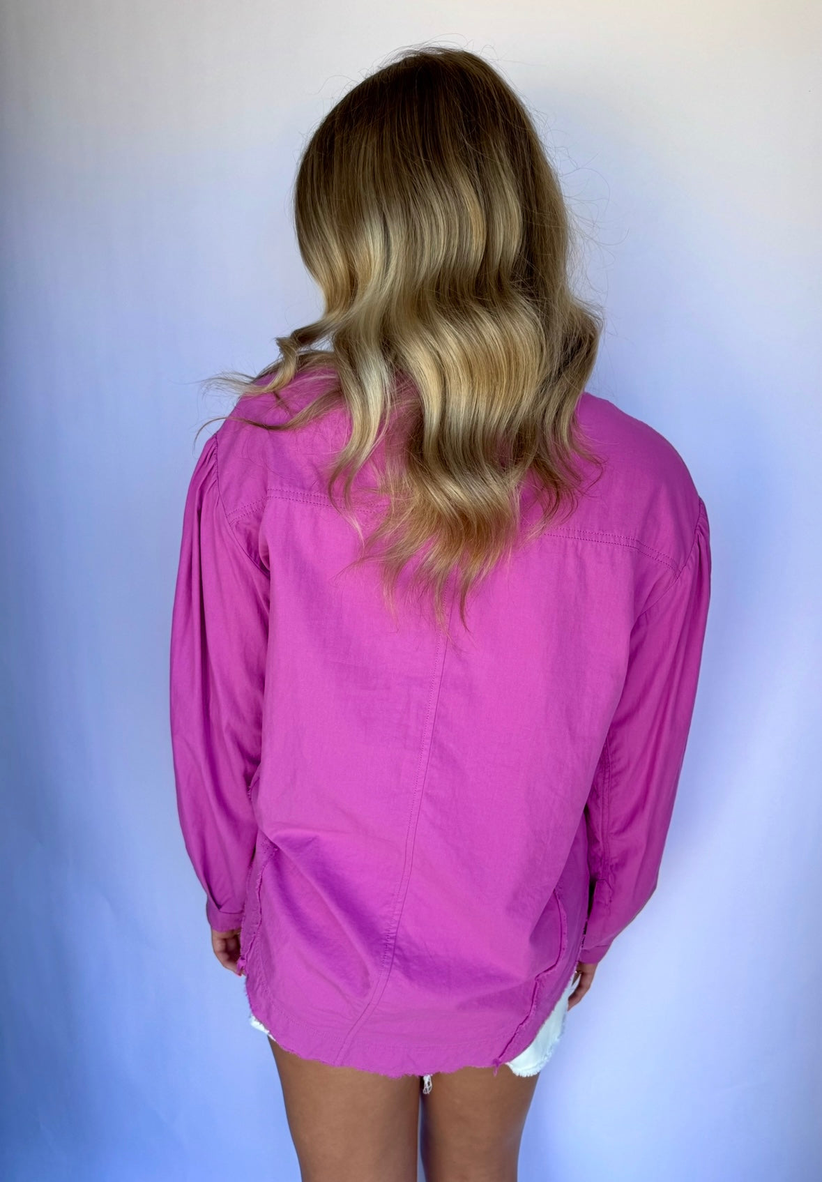 Orchid Balloon Sleeve Top