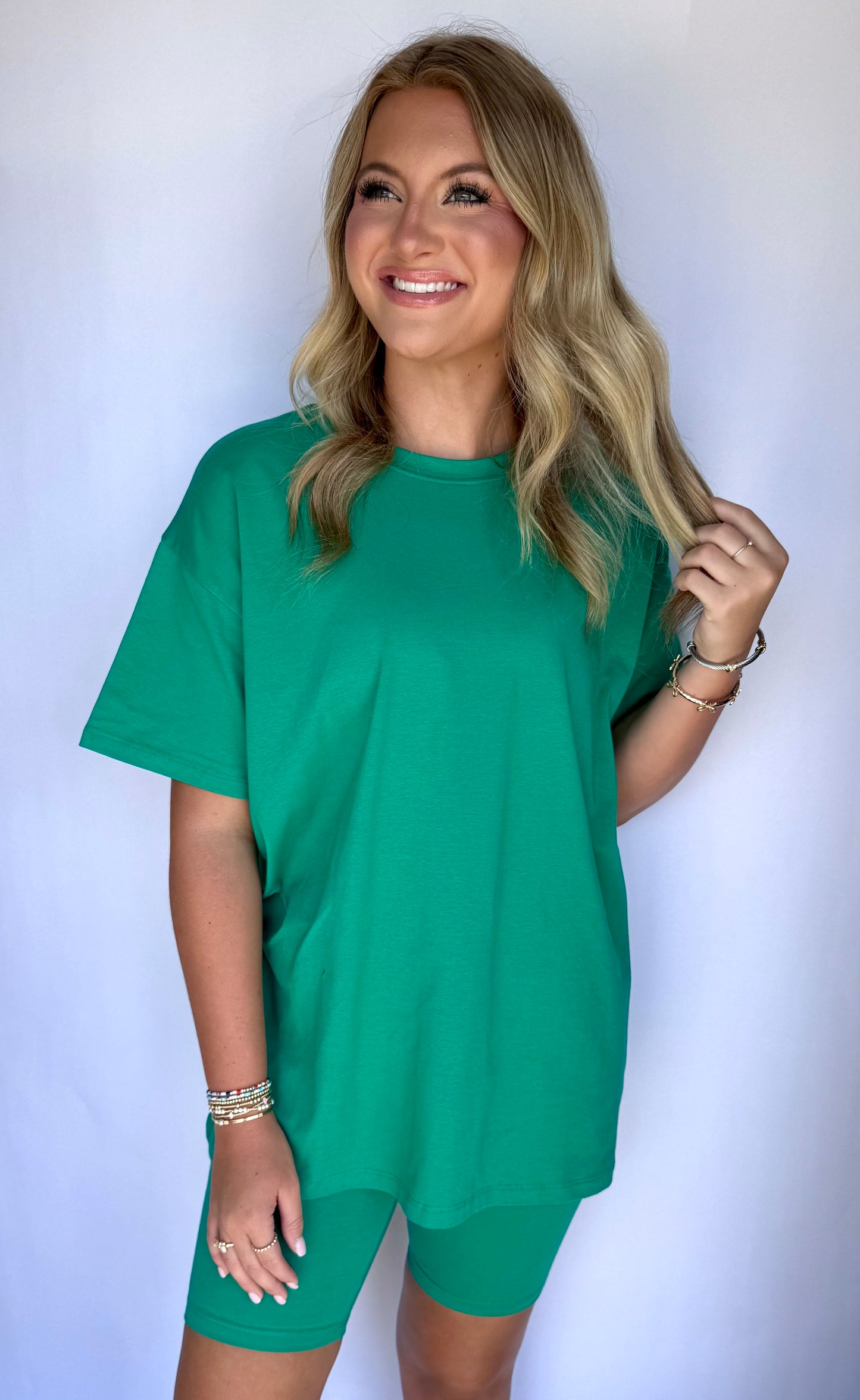 Biker Short Set- Green