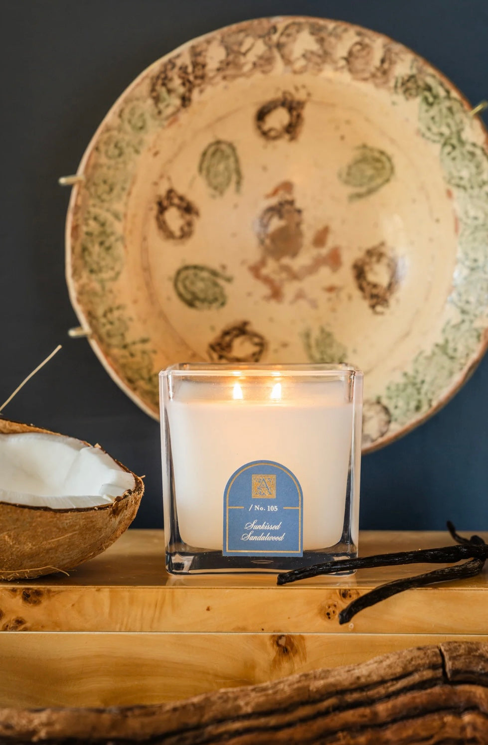 Aromatique Cube Candle- Sunkissed Sandalwood