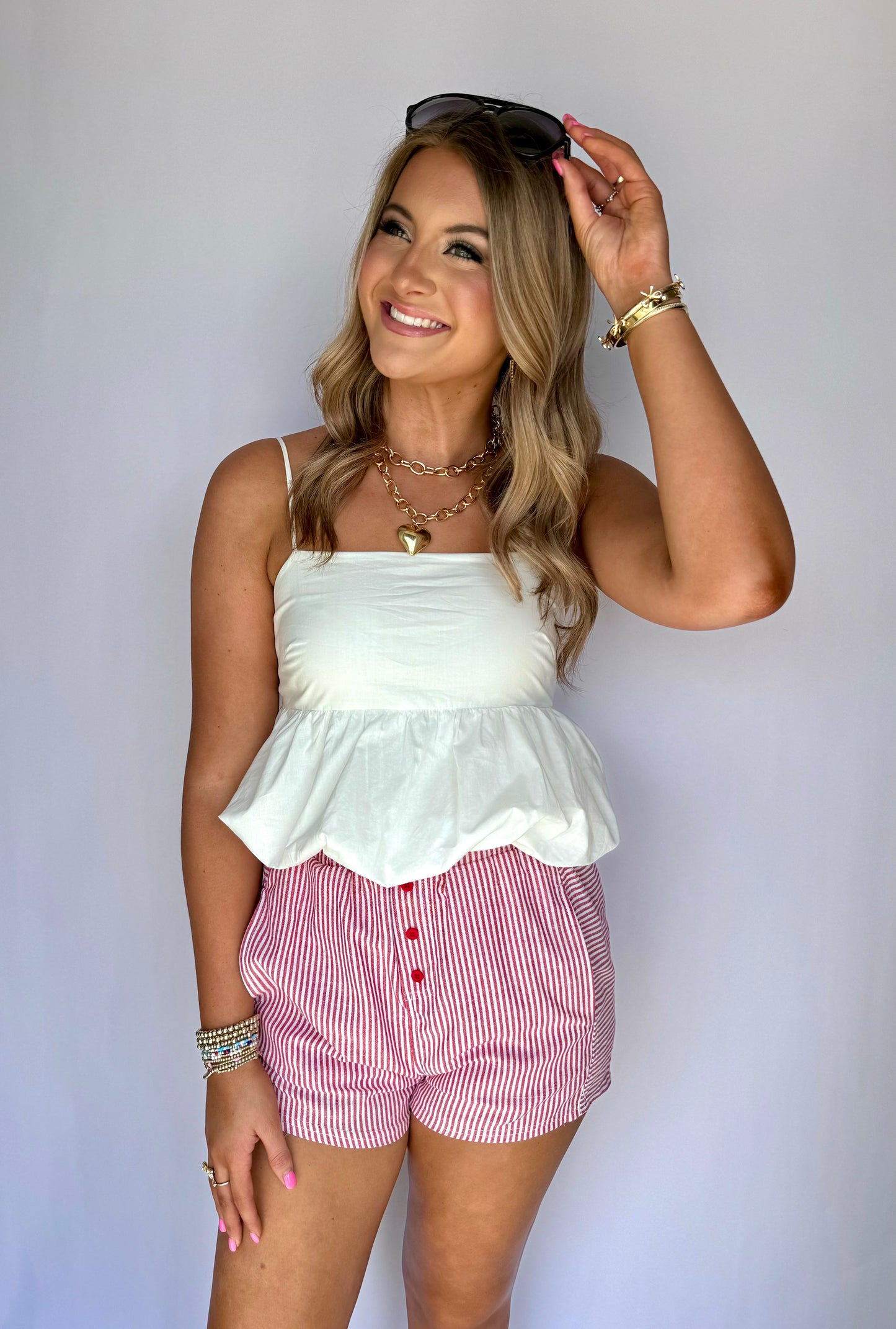 Ellie Bubble Hem Top