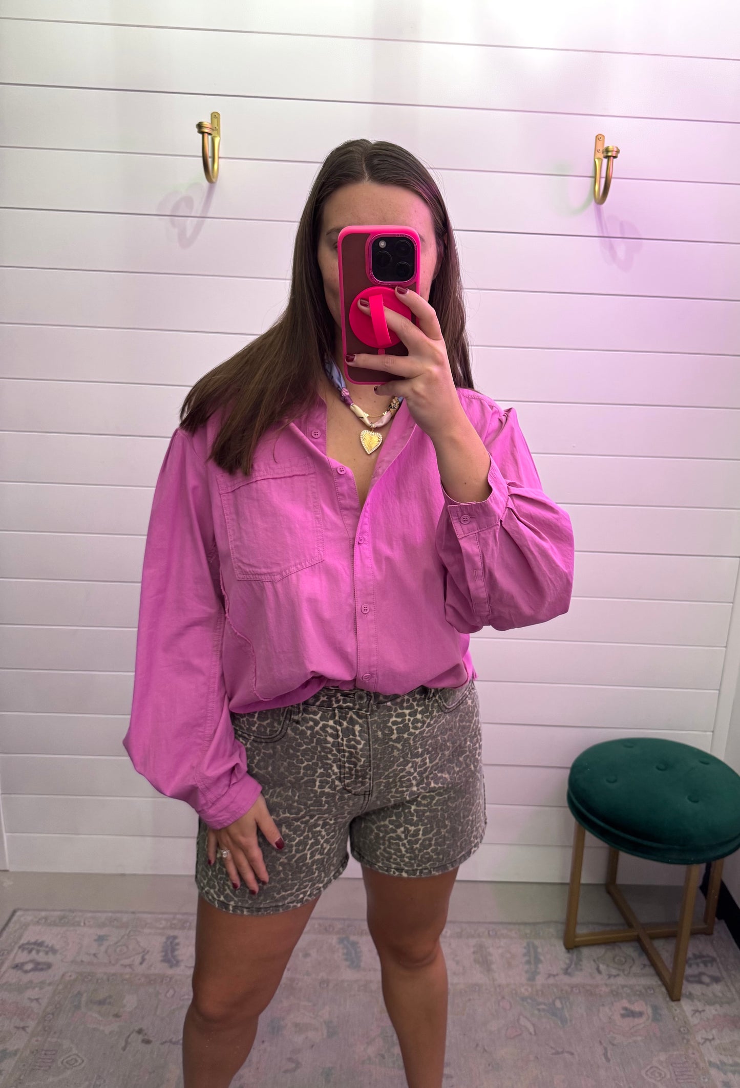 Orchid Balloon Sleeve Top