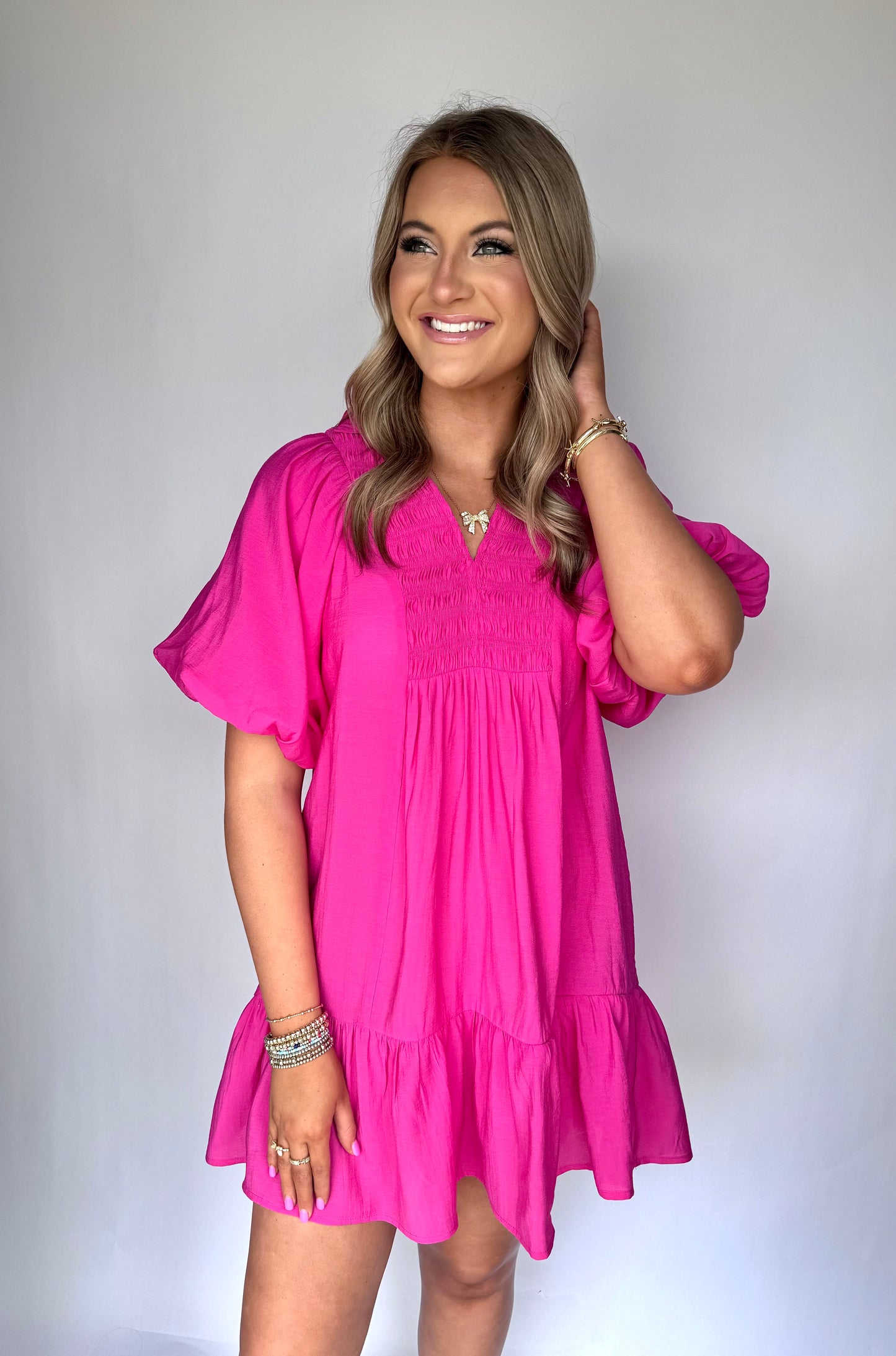 Everything You Need Dress-Pink