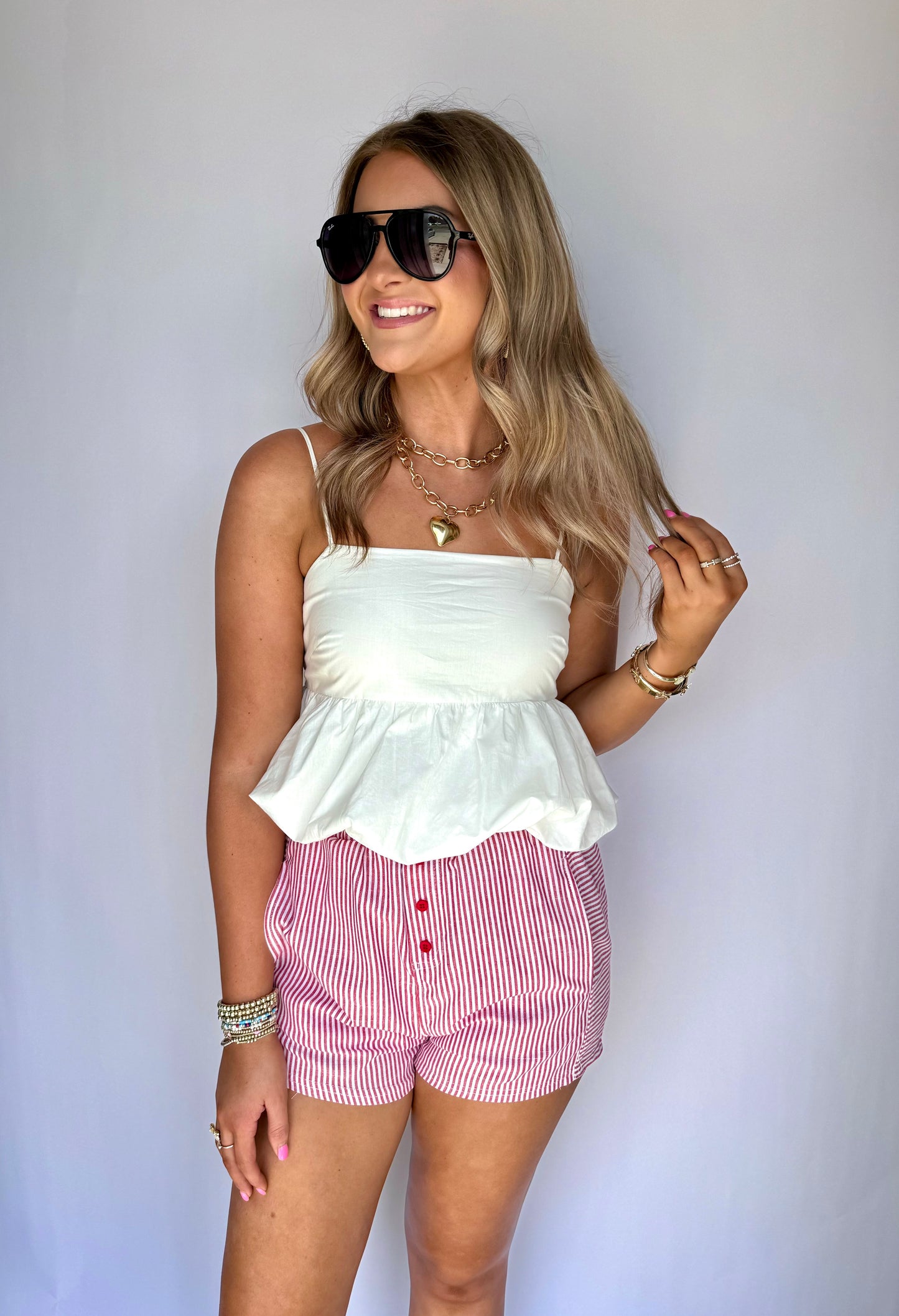 Ellie Bubble Hem Top