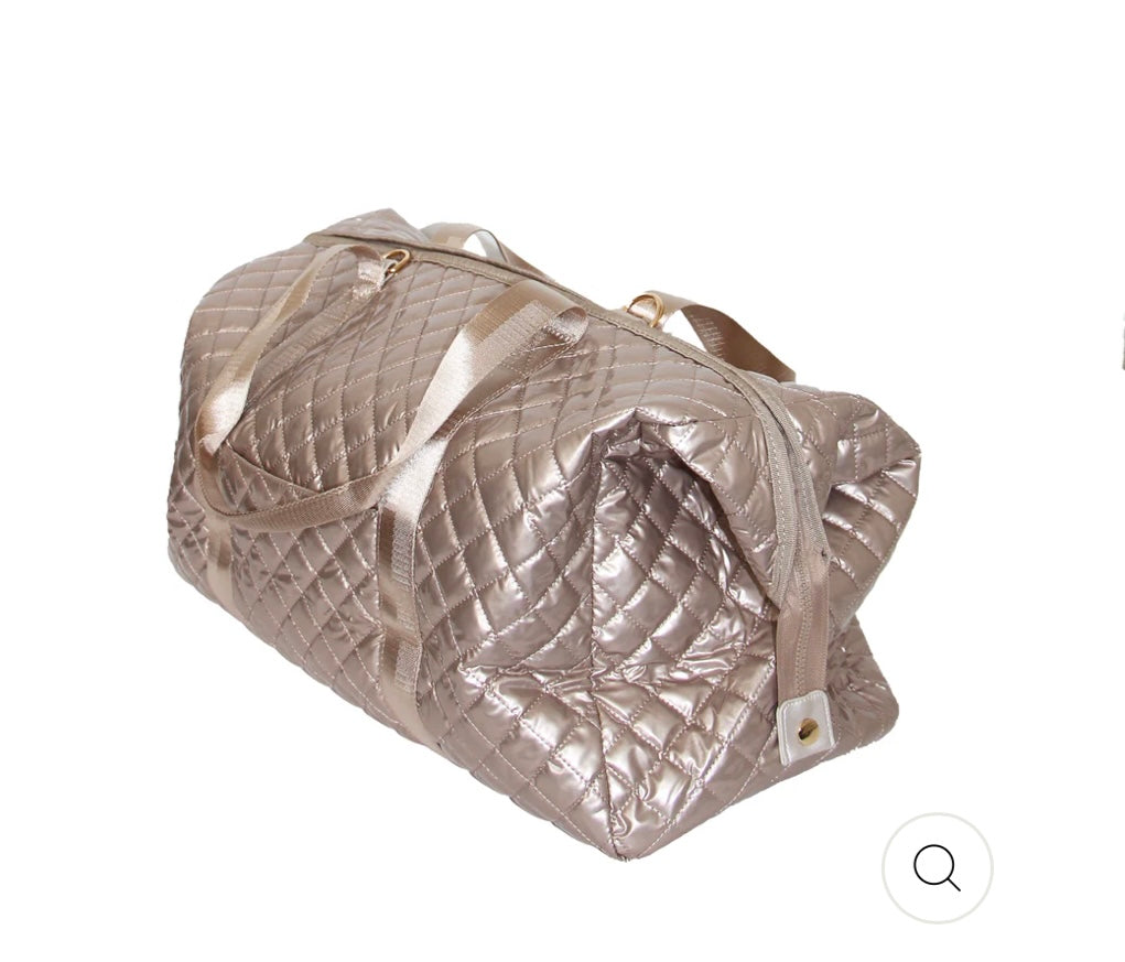 Lemonbella: Debra Diamond Weekender Duffle (Champagne)