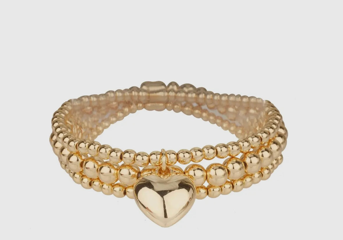 Puffy Heart Bracelet
