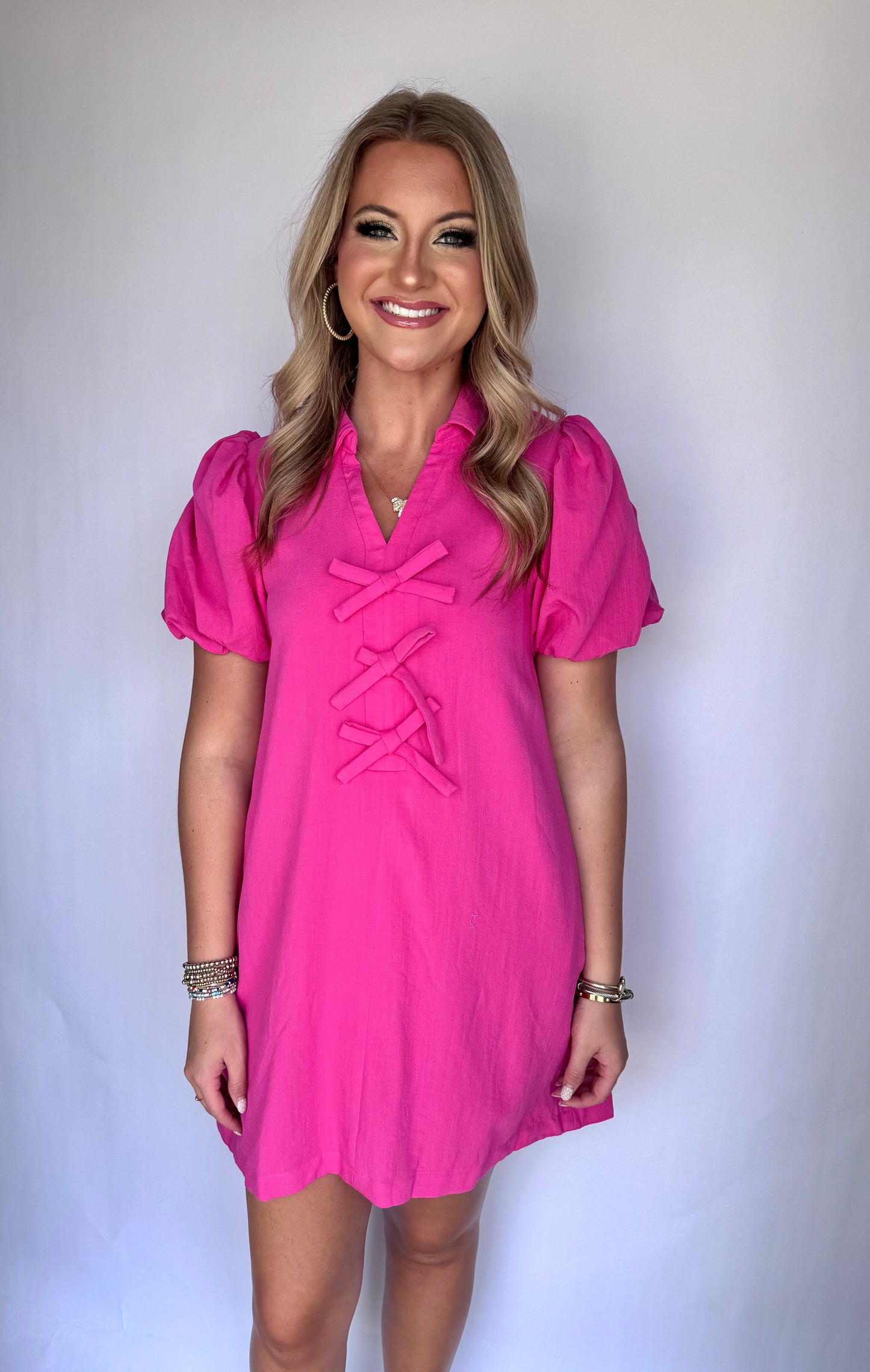 Caught in the Moment Dress (Pink)