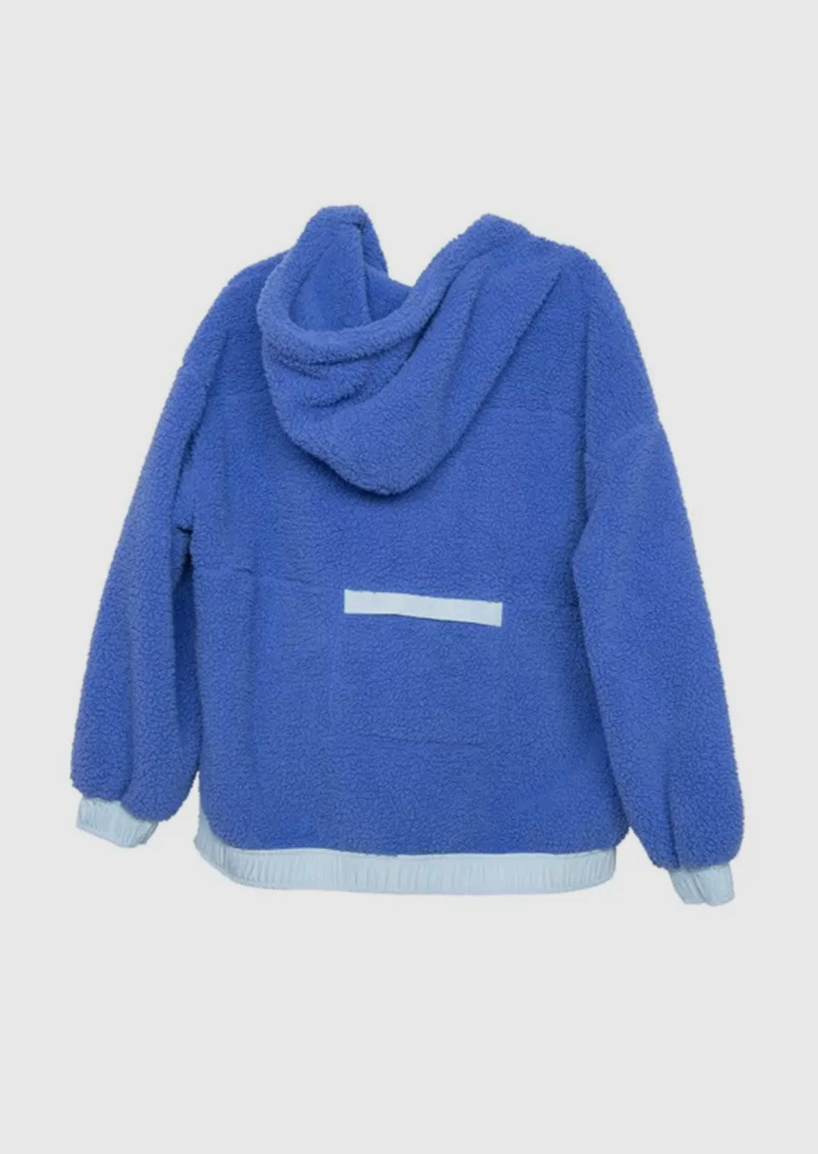 Blue Sherpa Fleece Pullover