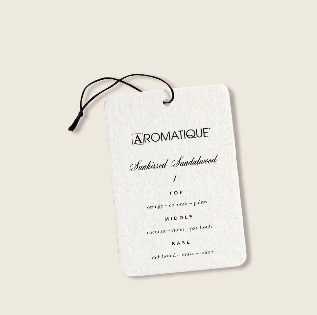 Aromatique Aroma Card- Sunkissed Sandalwood