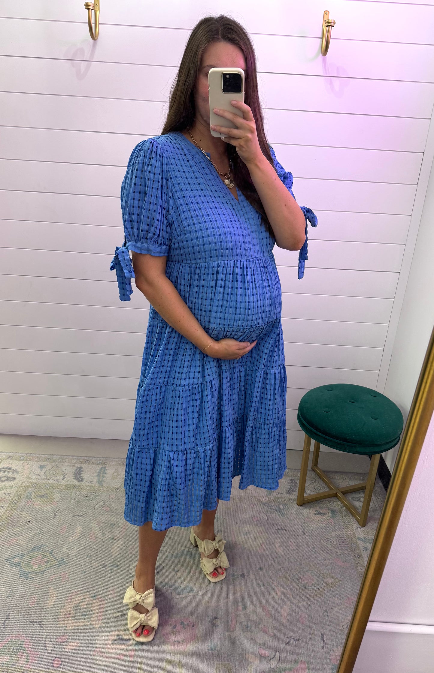Summertime Blues Midi Dress