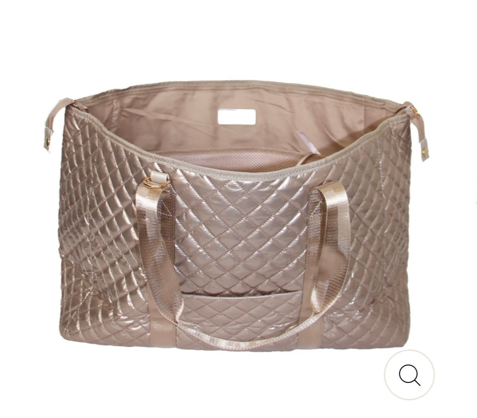 Lemonbella: Debra Diamond Weekender Duffle (Champagne)