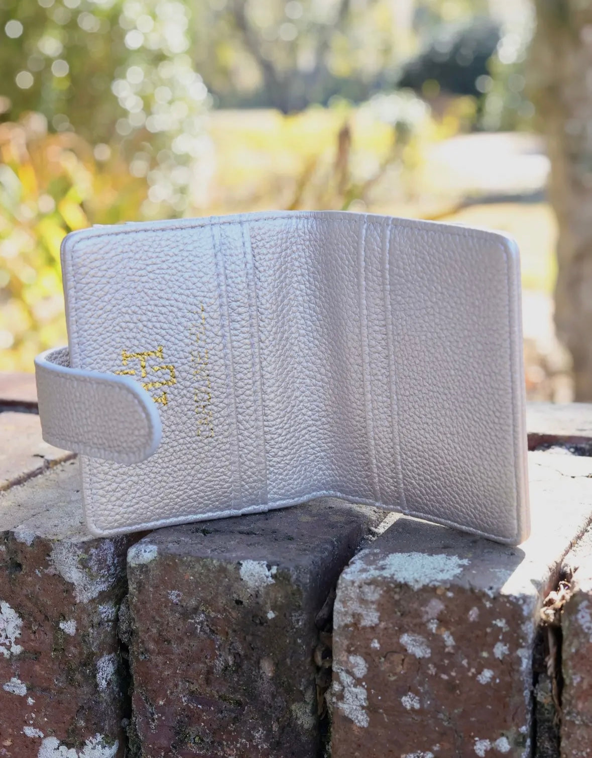 Tate Card Holder Wallet- Pearl