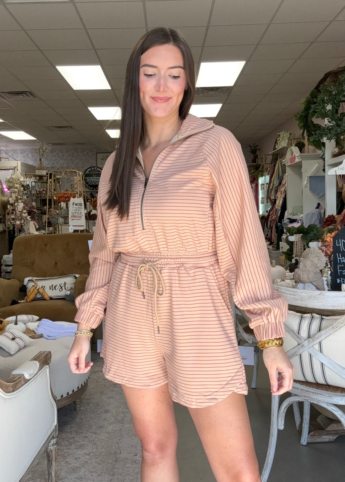 Livie Striped Romper