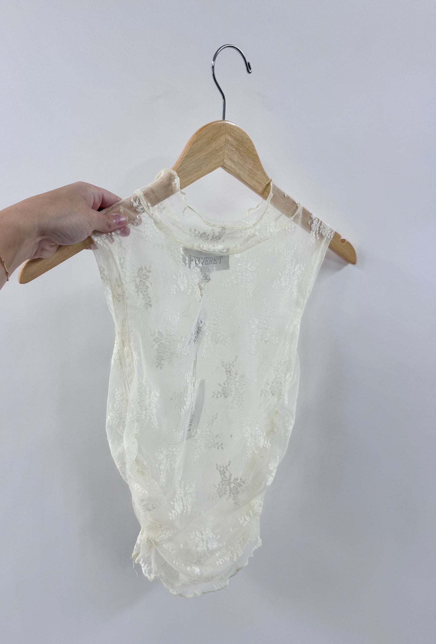 Ivory Lace Layering Top