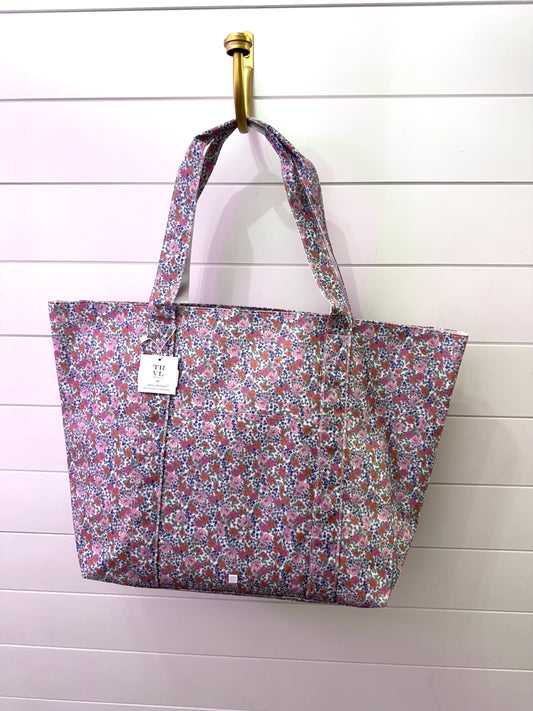 TRVL X Large Jumbo Tote-Garden Floral