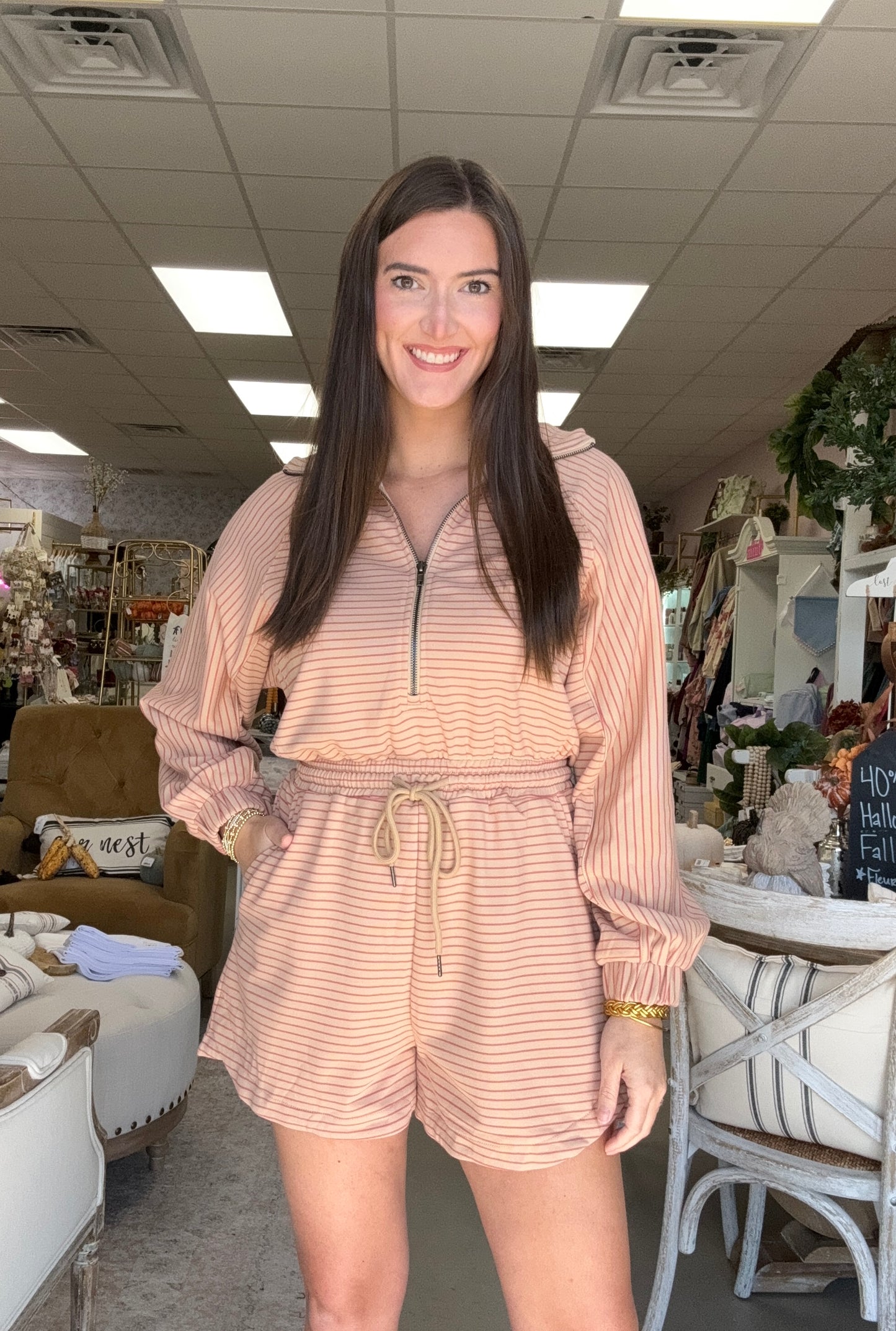 Livie Striped Romper