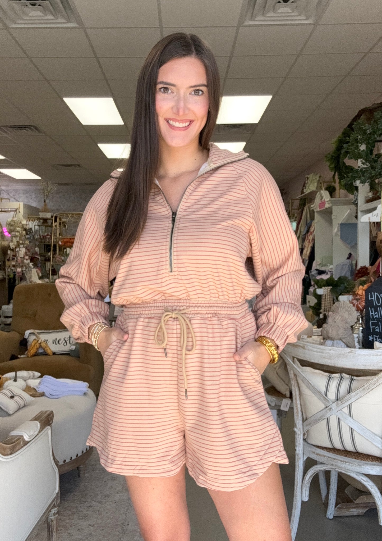 Livie Striped Romper