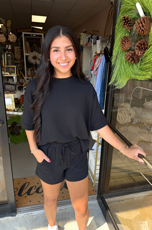 Black Short Set