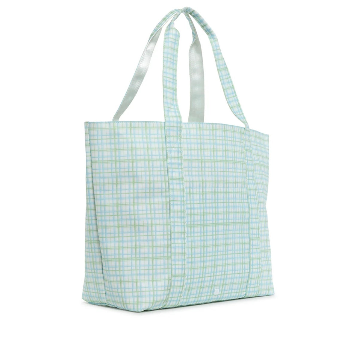 TRVL X Large Jumbo Tote-Classic Plaid (Green)