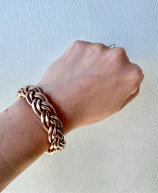 Champagne Double Braided Bracelet