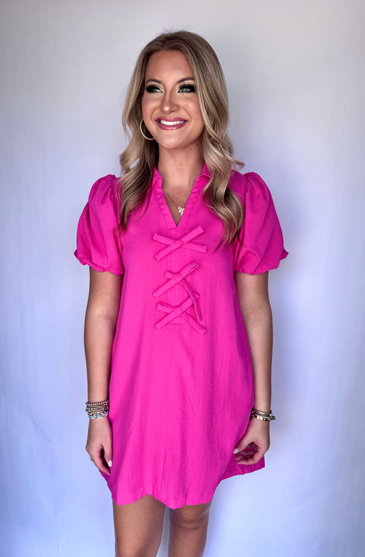 Caught in the Moment Dress (Pink)