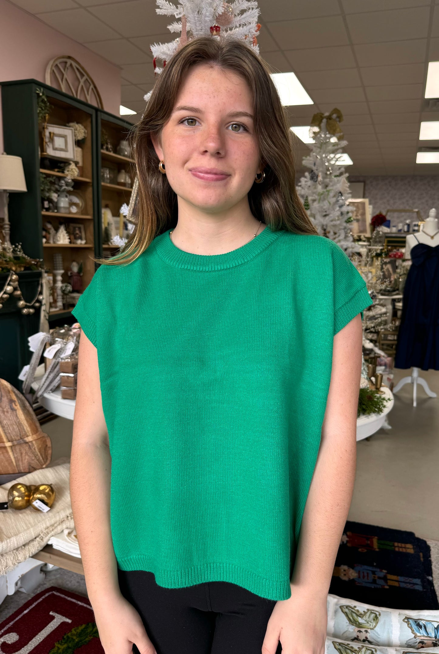 Chloe Sweater Top (Green)