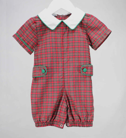 Christmas Cheer Boys Tartan Bubble