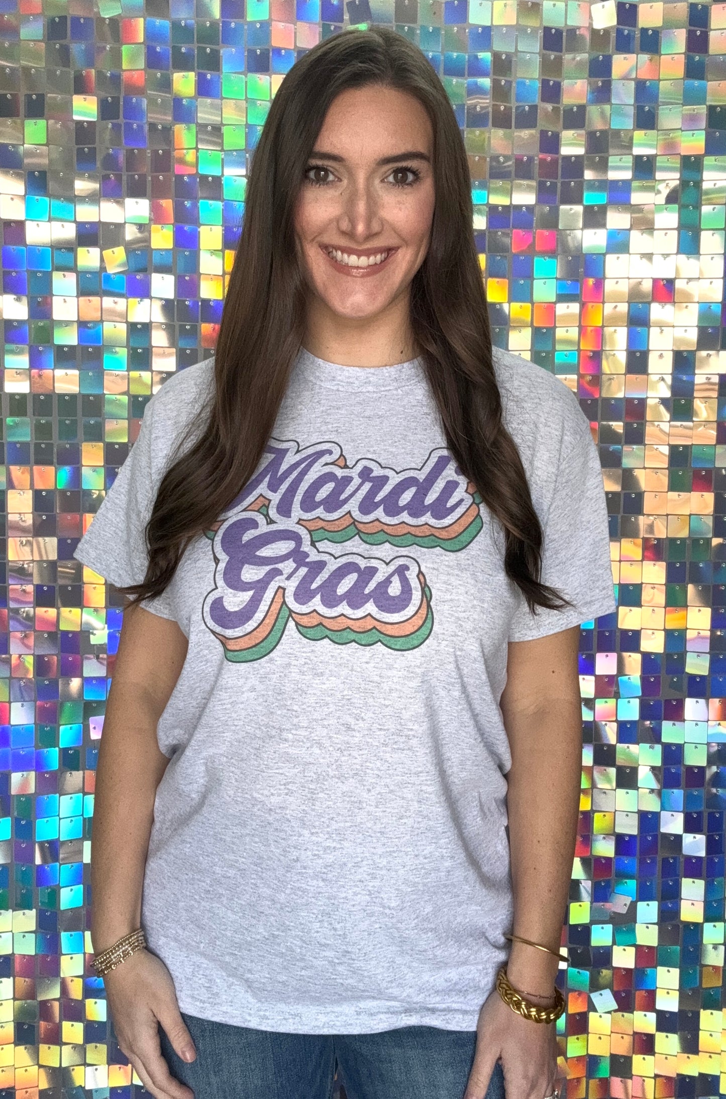 Mardi Gras Retro Tee