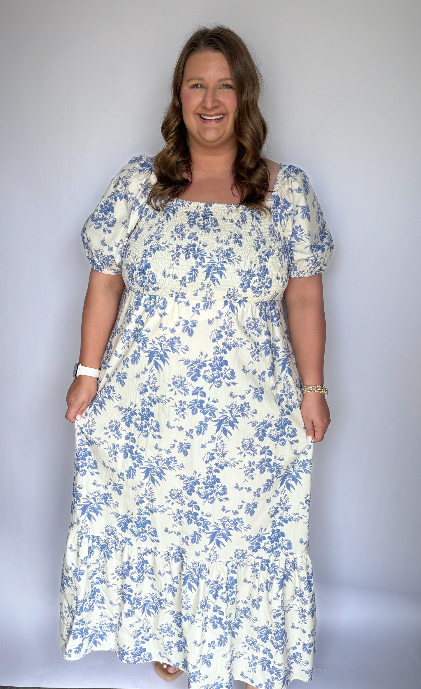 Floral Haven Maxi Dress (PLUS)