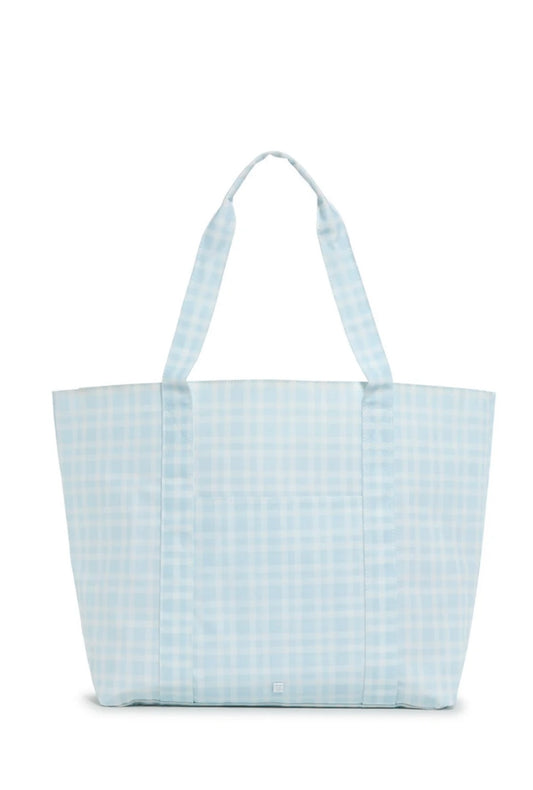 TRVL X Large Jumbo Tote-Pimlico Plaid (Blue)
