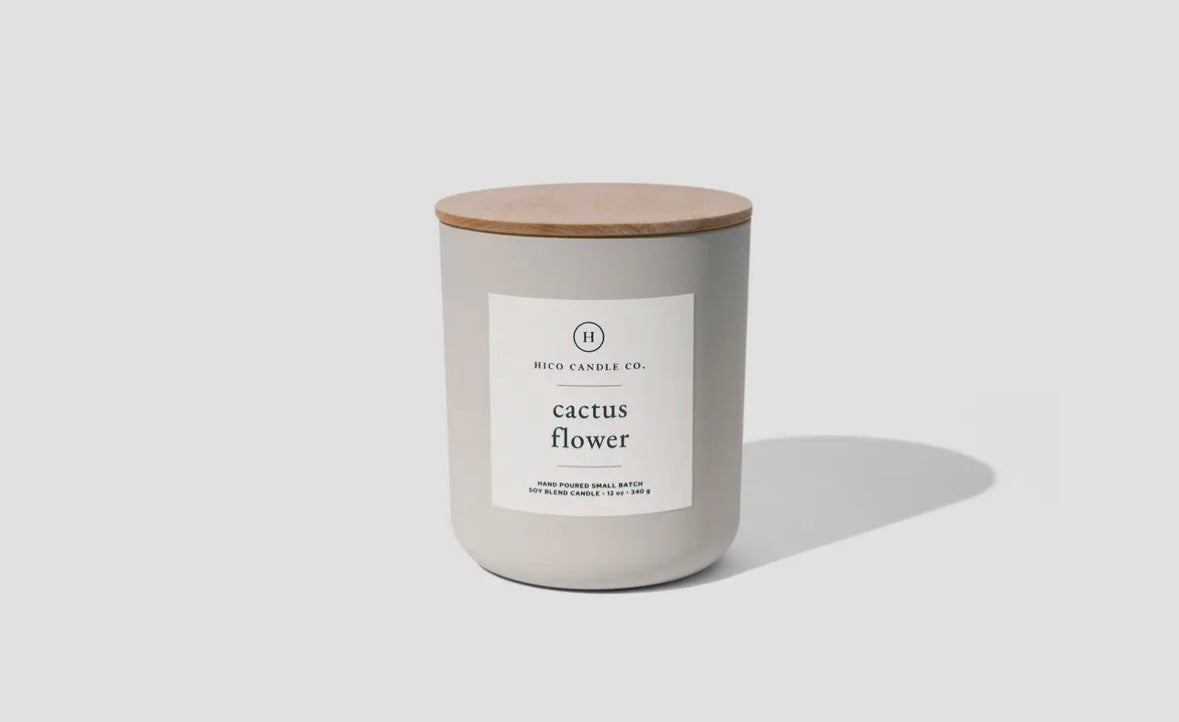 Cactus Flower Candle