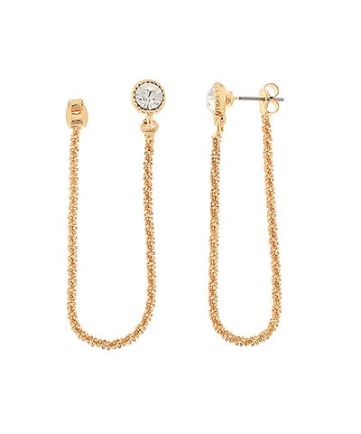 Crystal Chain Connect Earrings
