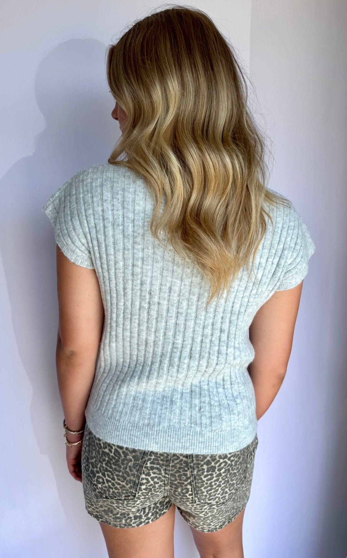 Heather Gray Sweater Top