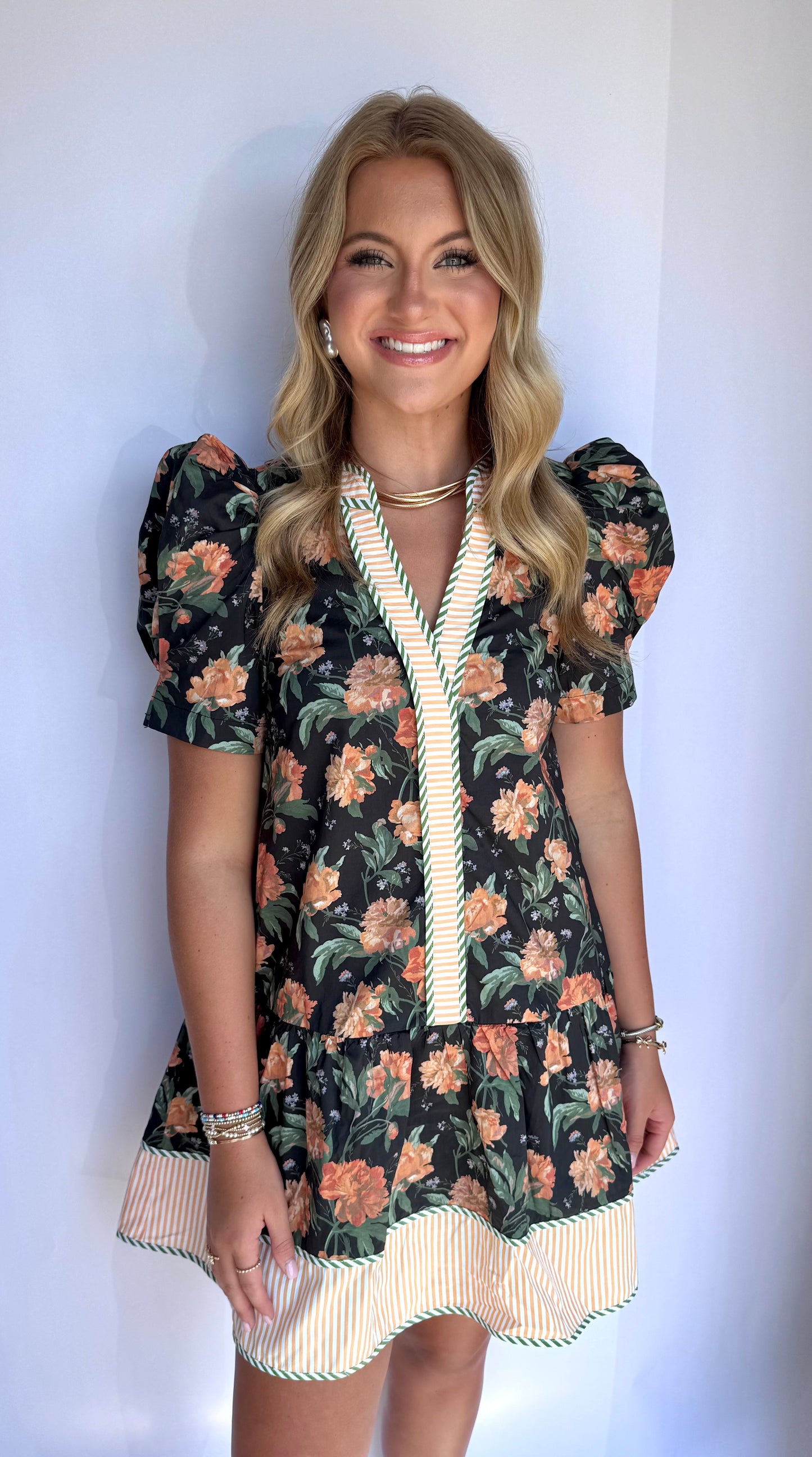 Garden Picnic Dress- Black