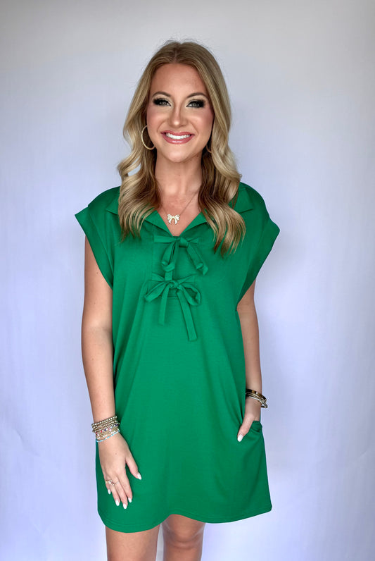 Fair Chance Knit Bow Dress