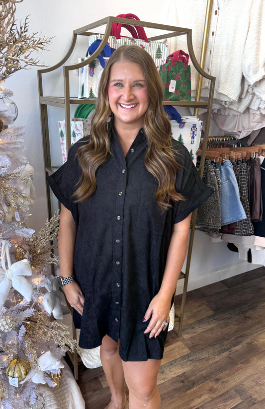 Rowan Dress- Black (PLUS)