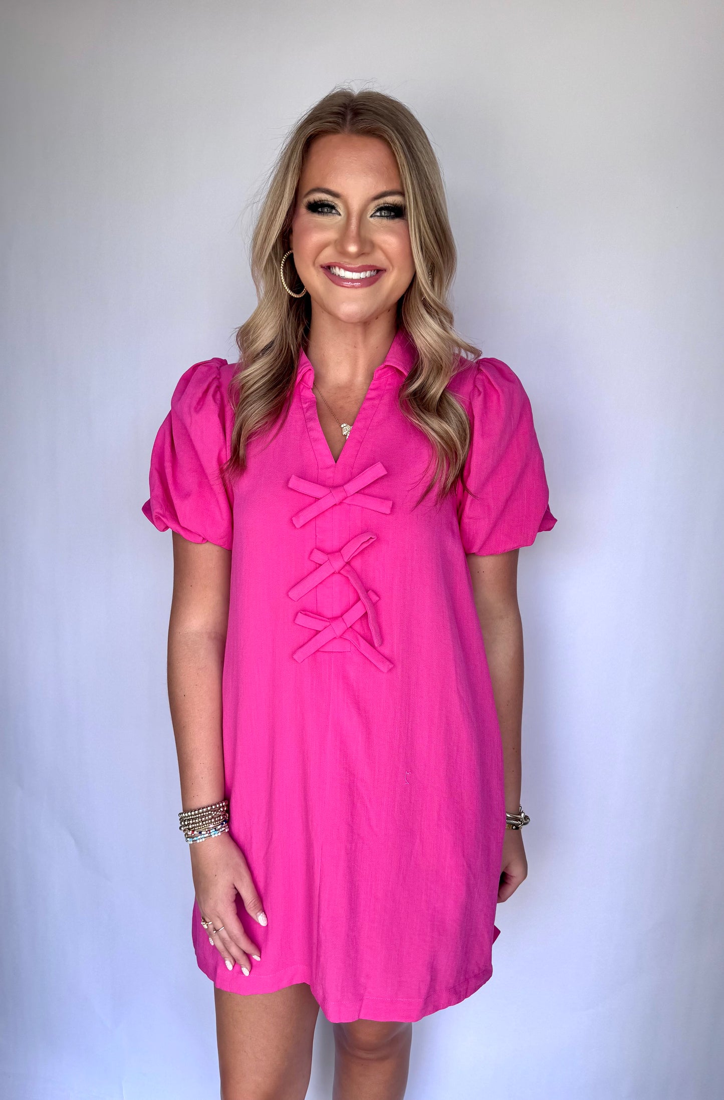 Caught in the Moment Dress (Pink)