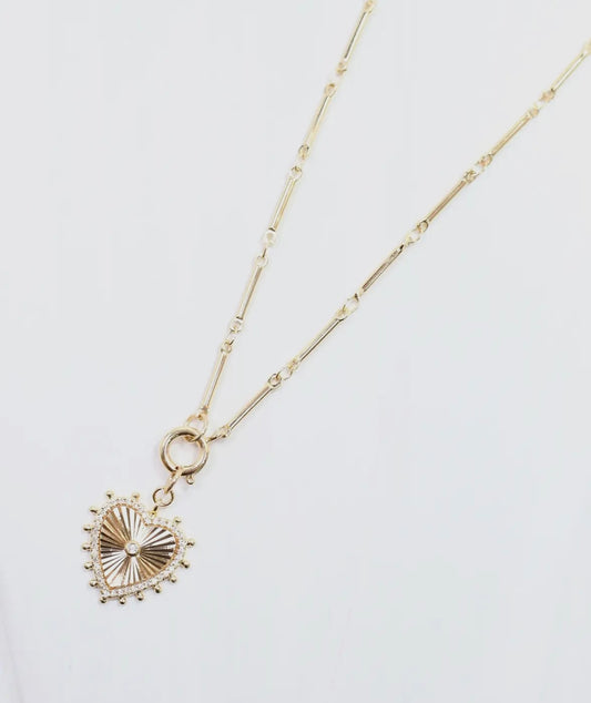 Dana Heart Charm Necklace