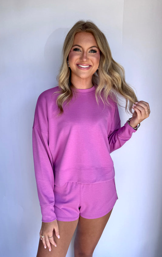 Scuba Longsleeve Set-Pink