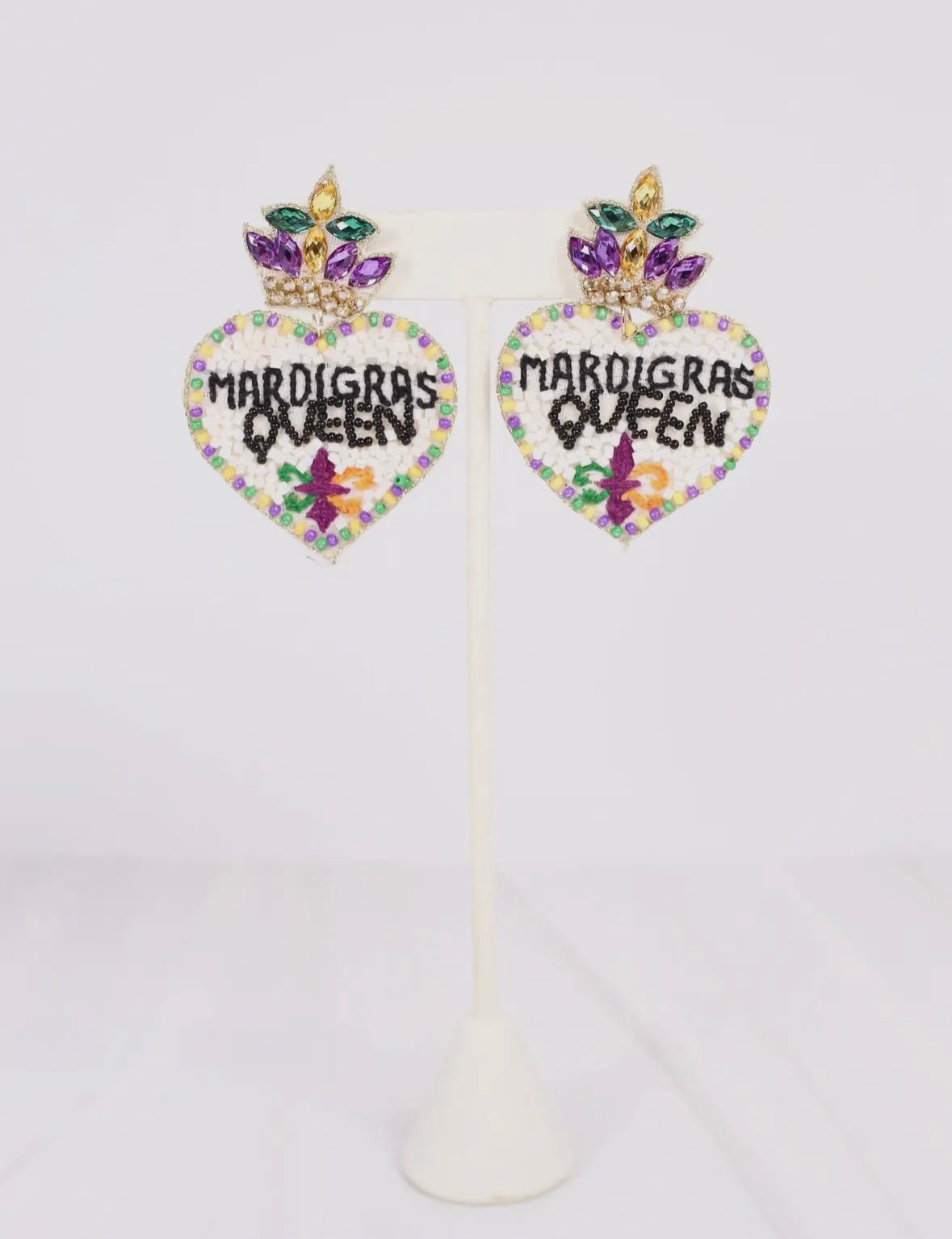 Mardi Gras Queen Earrings