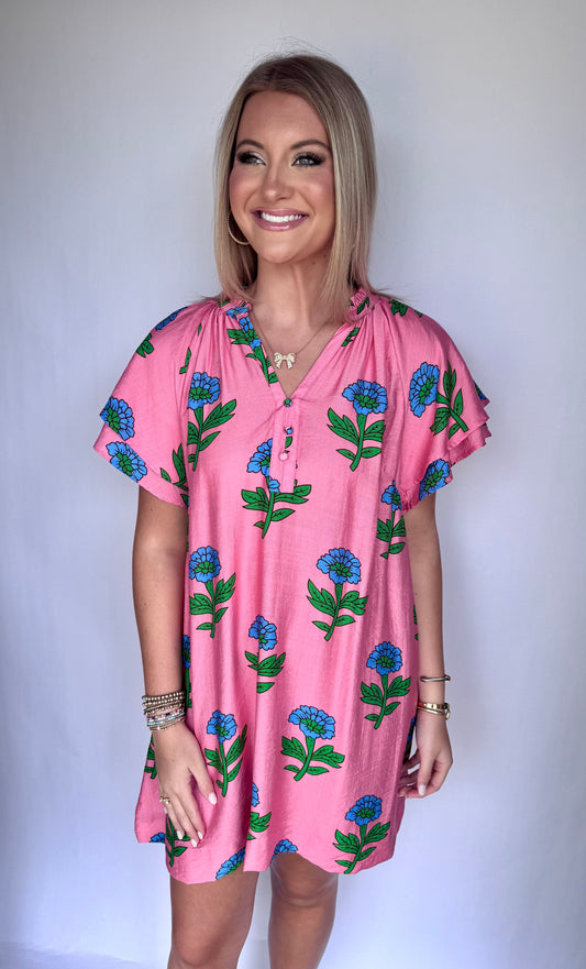 Pink Floral Paradise Dress