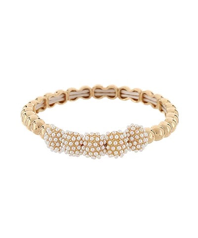 Pearl Clusters Bracelet-Cream