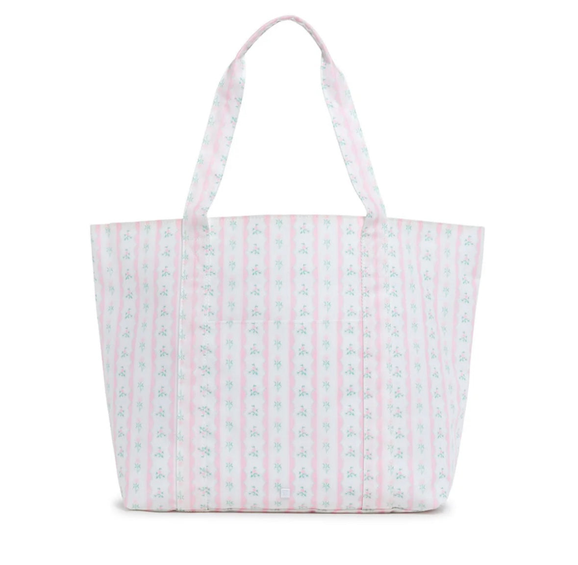 TRVL X Large Jumbo Tote-Ribbon Floral (Pink)