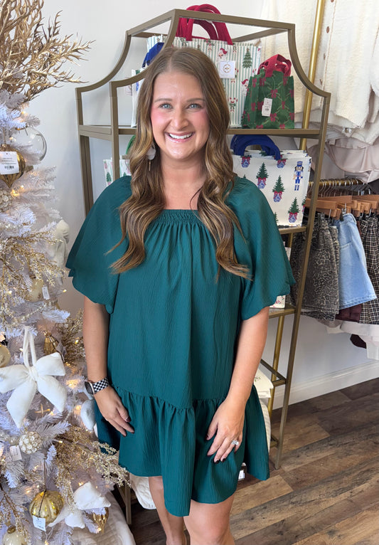 Special Occasion Dress-Emerald (PLUS)