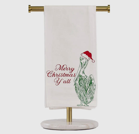 Christmas Pelican Towel