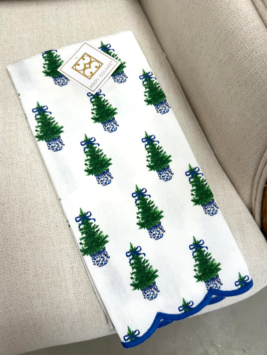 Multi Chinoiserie Tree Tea Towel