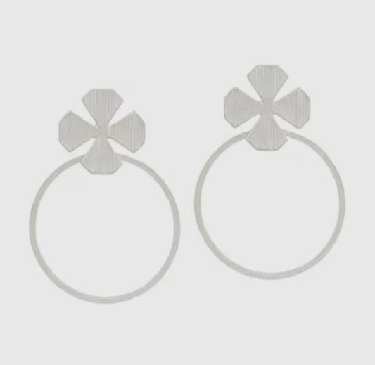 Silver Clover Earrings