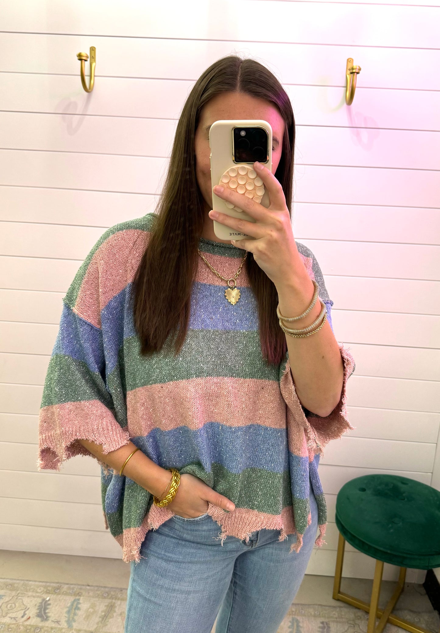 Skylar Striped Sweater Top