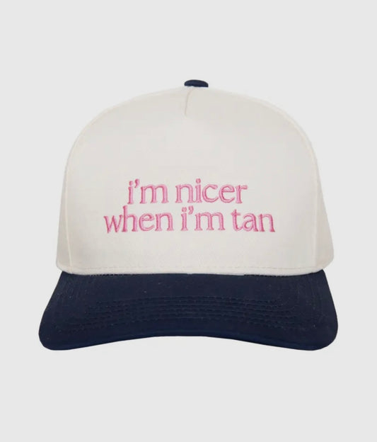 I’m Nicer When I’m Tan Hat (Navy)