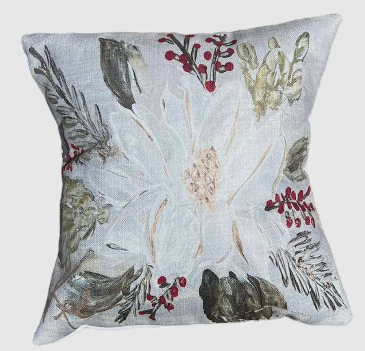 Christmas Magnolia Pillow