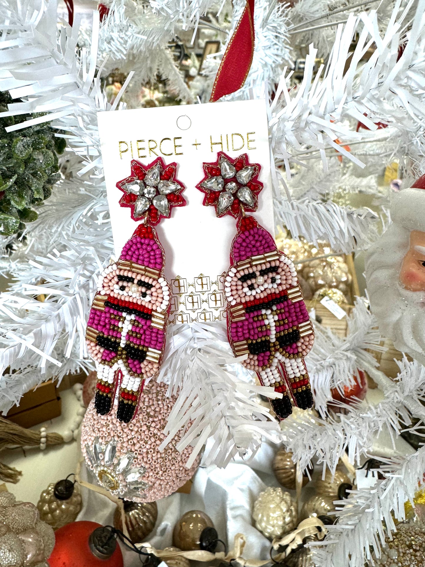 Beaded Nutcracker Earrings